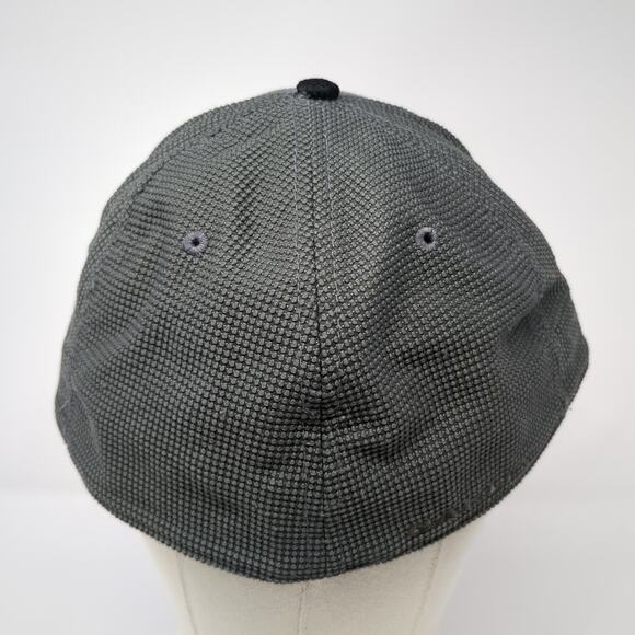 Oakley Fitted Baseball Cap Gray XL Classic Low A- Flex Vented Holes 6 Panel - Picture 6 of 10